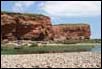 red cliffs at Budleigh Salterton