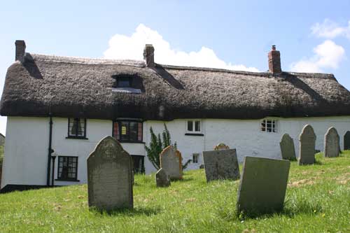 Traditional cottages in Zeal Monachorum
